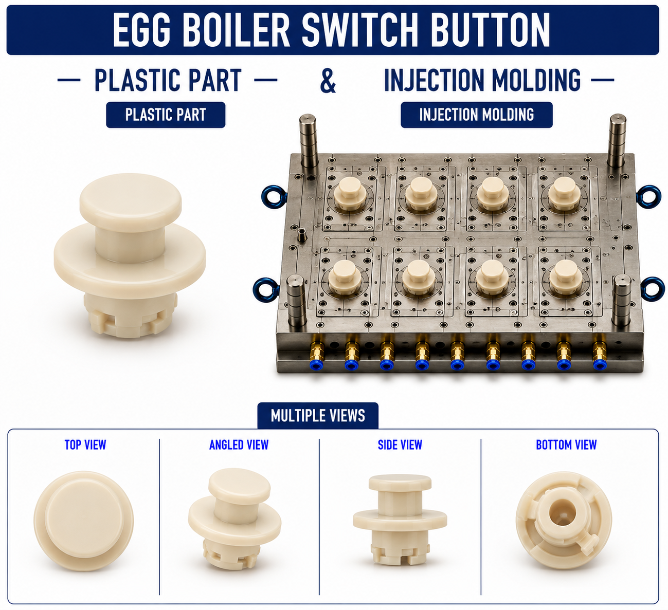 Egg Boiler Plastic Switch Button Mould and Moulding Service